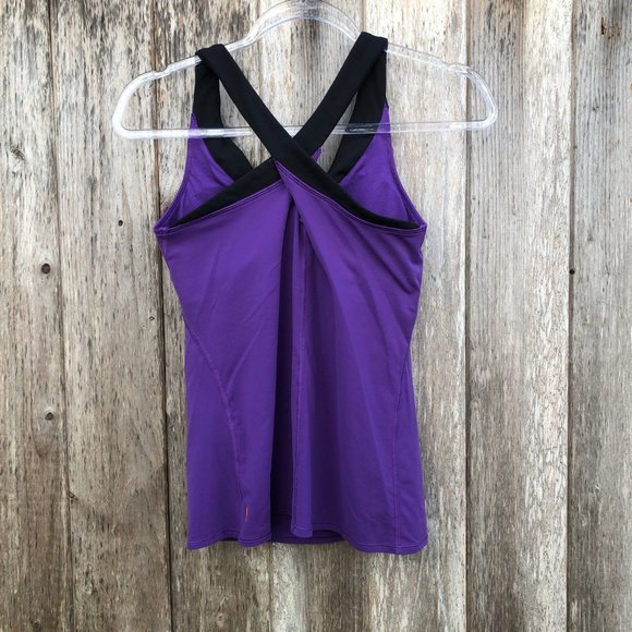 NEW Lucy Purple Racerback Tank Top - Picture 2 of 4